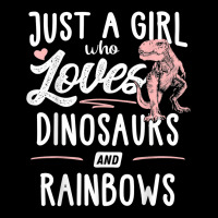 Just A Girl Who Loves Dinosaurs And Rainbows Dinosaur Fleece Short | Artistshot