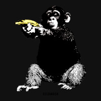 Monkey Shooting Banana Rear Car Mat | Artistshot