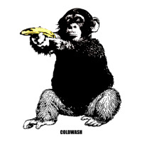 Monkey Shooting Banana Sticker | Artistshot