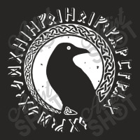 Odin Ravens Huginn & Muninn Vegvisir Ladies Fitted T-shirt | Artistshot