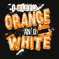 I Bleed Orange And White Tennessee Scorecard Crop Tee | Artistshot