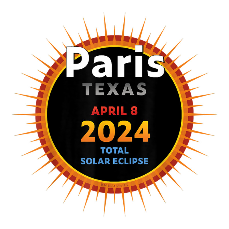 Paris Texas Tx Total Solar Eclipse 2024  2  T Shirt Youth Sweatshirt by cm-arts | Artistshot