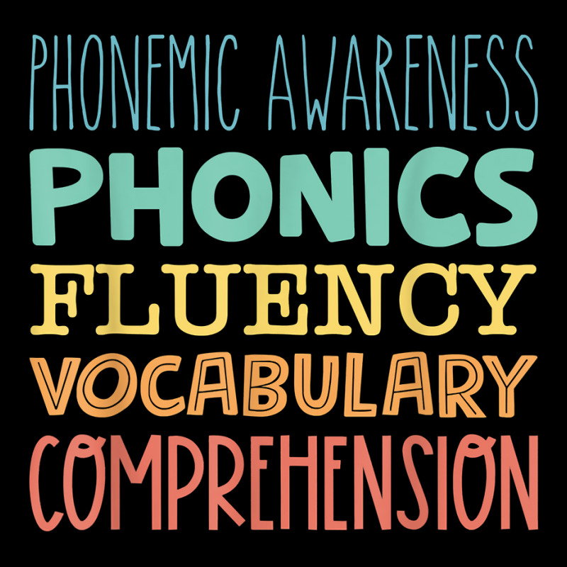 Reading Components Literacy Education Phonemic Awareness T Shirt Long Sleeve Shirts | Artistshot