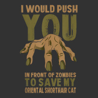 Push You In Zombies To Save My Oriental Shorthair Cat Funny T Shirt Baby Bodysuit | Artistshot