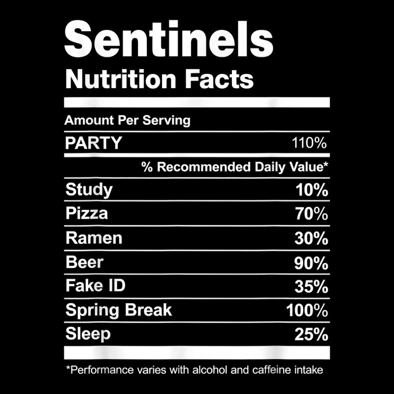 Sentinels Nutrition Facts College University T Shirt Baby Tee | Artistshot