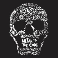 Metal To The Core Skull Design T-shirt | Artistshot