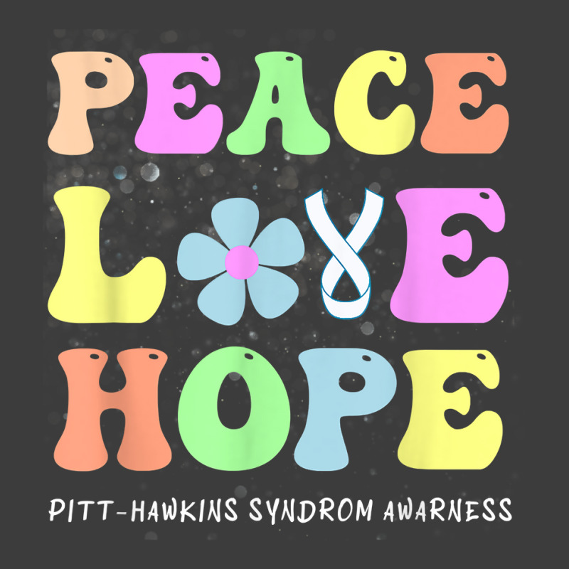 Peace Love Hope Pitt Hopkins Syndrome Phs Awareness T Shirt Men's Polo Shirt | Artistshot