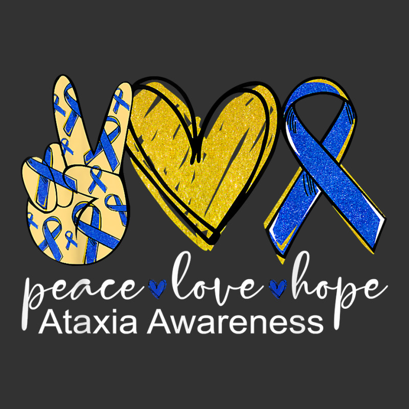 Peace Love Hope Ataxia Awareness Shirt Blue Ribbon T Shirt Baby Bodysuit by gyzhahykaete | Artistshot