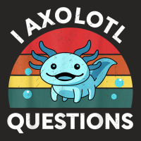 Retro Anime Shirt I Axolotl Questions Amine Lovers Gift T Shirt Ladies Fitted T-shirt | Artistshot