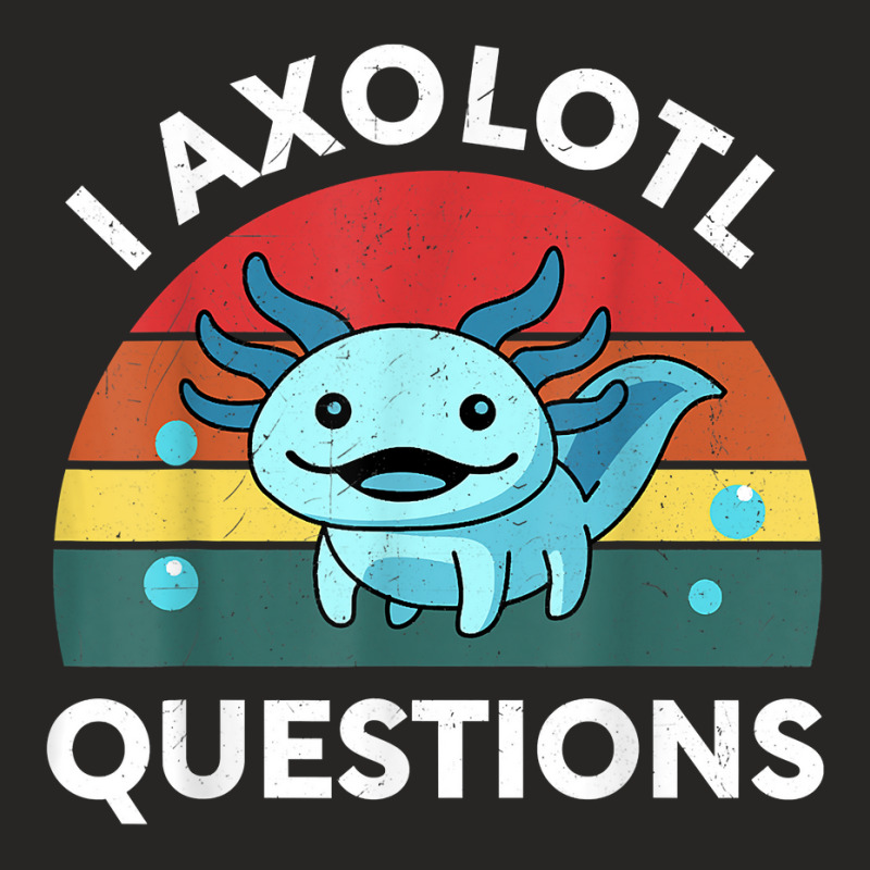 Retro Anime Shirt I Axolotl Questions Amine Lovers Gift T Shirt Ladies Fitted T-Shirt by tebaekivoti | Artistshot