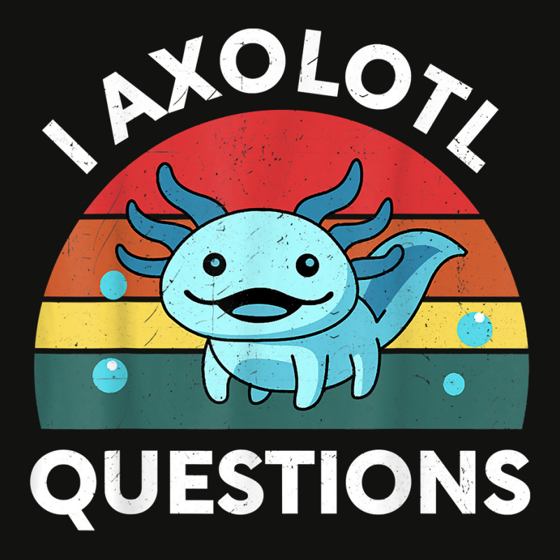 Retro Anime Shirt I Axolotl Questions Amine Lovers Gift T Shirt Scorecard Crop Tee by tebaekivoti | Artistshot