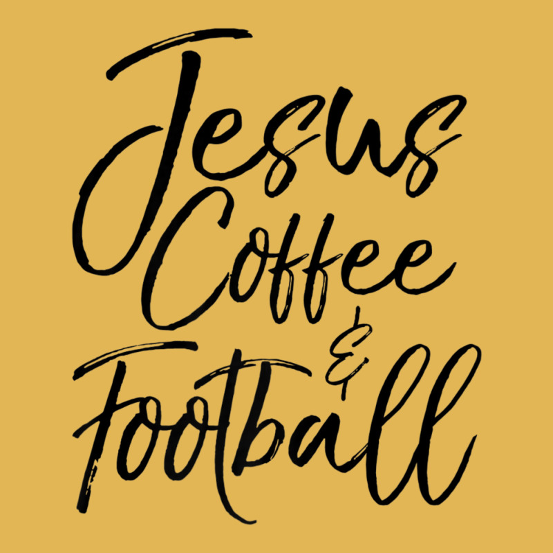 Christian Game Day Quote Jesus Coffee & Football Vintage Hoodie And Short Set | Artistshot