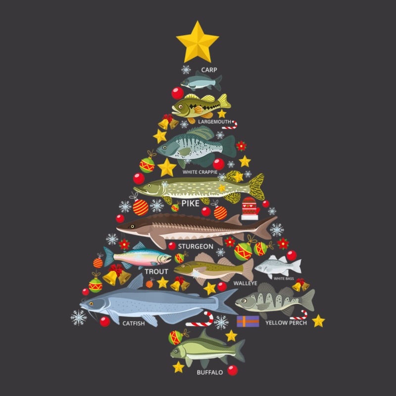 Freshwater Fish Species Christmas Tree Fishing Xmas Men Kids Ladies Curvy T-Shirt by cm-arts | Artistshot