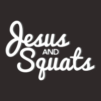 Christian Workou Jesus Lifting Squats Racerback Tank | Artistshot