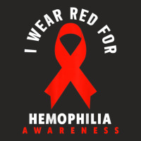 I Wear Red For Hemophilia Awareness T Shirt Ladies Fitted T-shirt | Artistshot