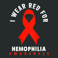 I Wear Red For Hemophilia Awareness T Shirt Women's Triblend Scoop T-shirt | Artistshot