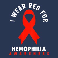 I Wear Red For Hemophilia Awareness T Shirt Ladies Denim Jacket | Artistshot