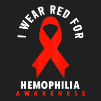 I Wear Red For Hemophilia Awareness T Shirt Ladies Polo Shirt | Artistshot