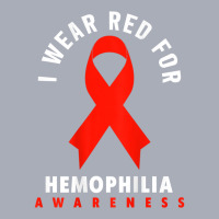 I Wear Red For Hemophilia Awareness T Shirt Tank Dress | Artistshot