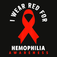 I Wear Red For Hemophilia Awareness T Shirt Scorecard Crop Tee | Artistshot