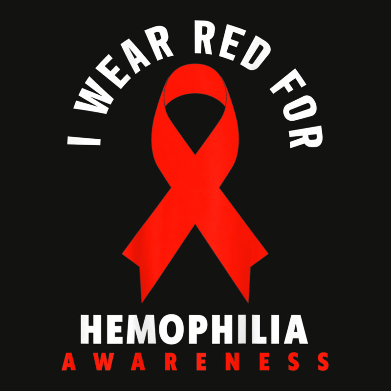 I Wear Red For Hemophilia Awareness T Shirt Scorecard Crop Tee by cm-arts | Artistshot