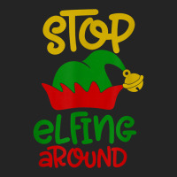 Stop Elfing Around Christmas Elf Funny Novelty Holiday Item T Shirt 3/4 Sleeve Shirt | Artistshot