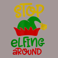 Stop Elfing Around Christmas Elf Funny Novelty Holiday Item T Shirt Vintage Short | Artistshot