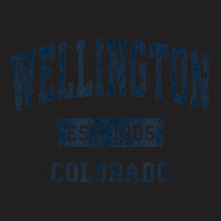 Wellington Colorado Co Vintage Athletic Sports Design T-shirt | Artistshot