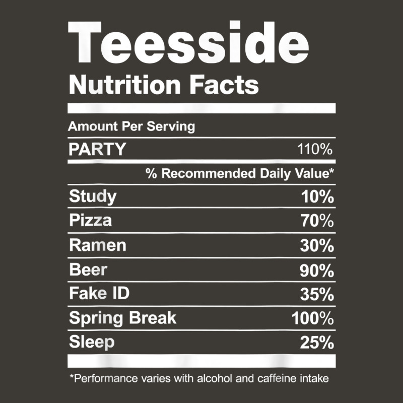 Teesside Nutrition Facts College University T Shirt Bucket Hat by hankeajrippleex5 | Artistshot