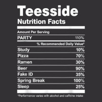 Teesside Nutrition Facts College University T Shirt Vintage Short | Artistshot