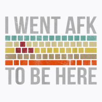 Funny Gift For A Pc Gamer I Went Afk To Be Here T Shirt T Shirt T-shirt | Artistshot