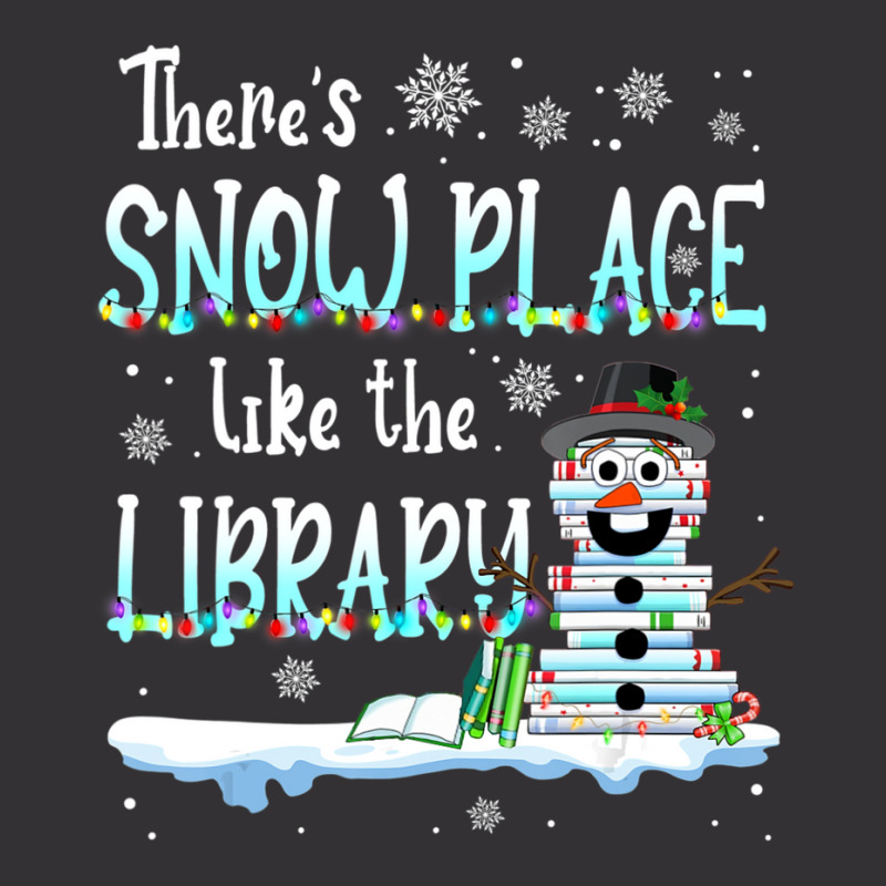 Librarian There's Snow Place Like The Library Christmas Snow Vintage Hoodie by cm-arts | Artistshot