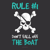 Rule 1 Don't Fall Off The Boat Funny Cruise Pirate Tanks Tank Top Vintage Hoodie | Artistshot