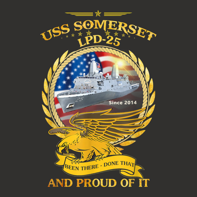 Uss Somerset (lpd 25) Since 2014 T Shirt Champion Hoodie by cm-arts | Artistshot