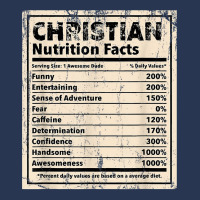 Christian Nutrition Facts Funny Name Humor Nickname T Shirt Ladies Denim Jacket | Artistshot