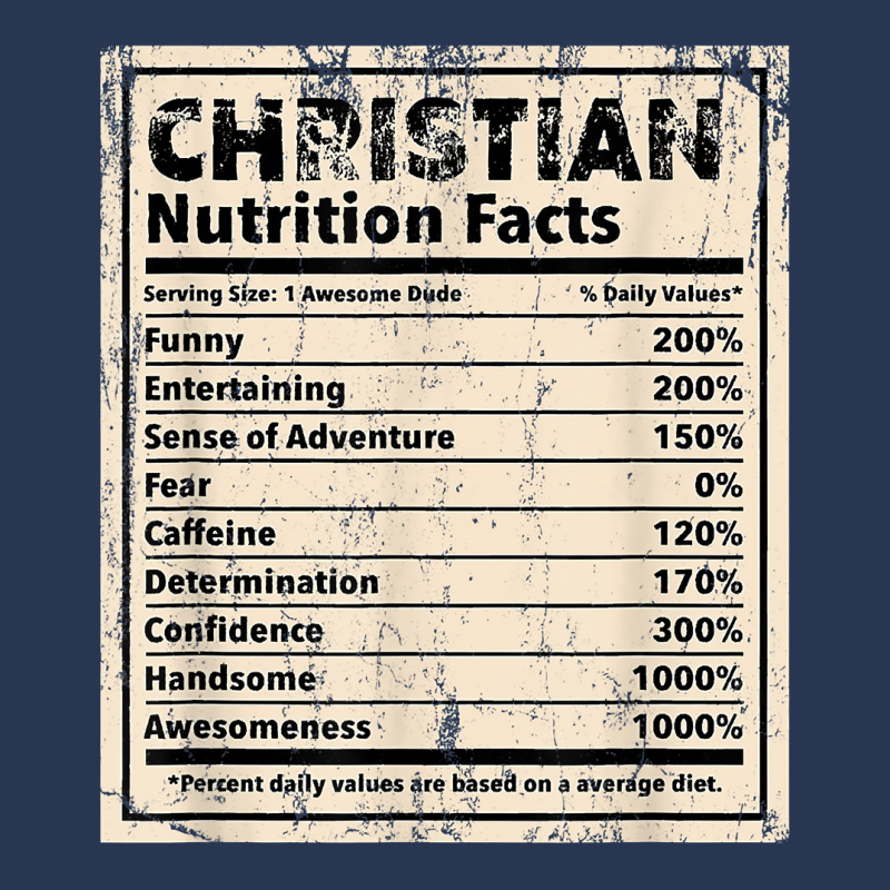 Christian Nutrition Facts Funny Name Humor Nickname T Shirt Ladies Denim Jacket by cm-arts | Artistshot