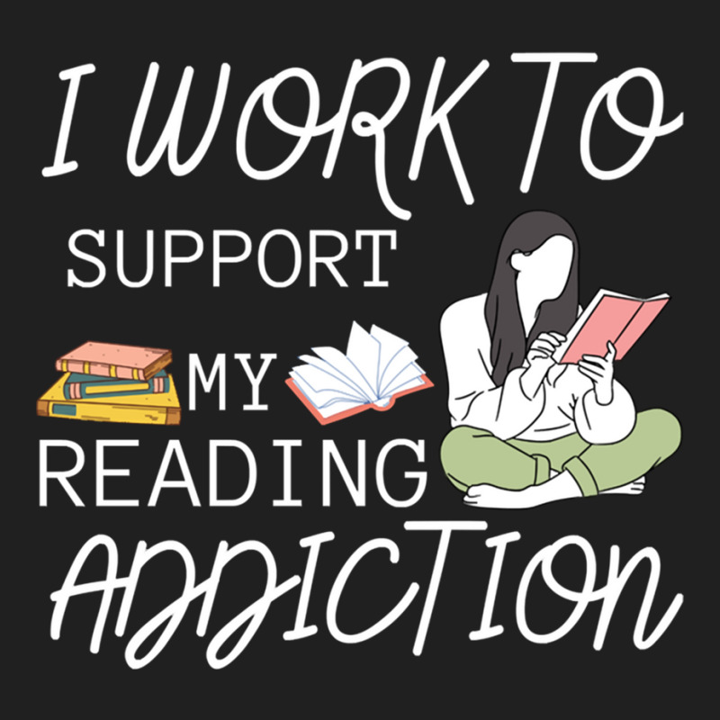 I Work To Support My Reading Addiction Ladies Polo Shirt by cm-arts | Artistshot