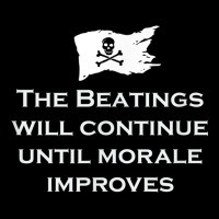 The Beatings Will Continue Morale Improves Pirate T Shirt Adjustable Cap | Artistshot