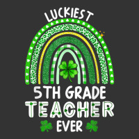 Luckiest 5th Grade Teacher Ever Rainbow St Patricks Day T Shirt Fanny ...