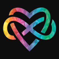 Low Poly Polyamory Rainbow Infinite Heart Lgbtqia Pride Tank Top Crop Top | Artistshot