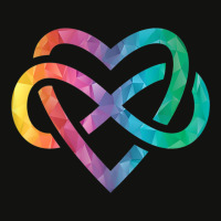 Low Poly Polyamory Rainbow Infinite Heart Lgbtqia Pride Tank Top Scorecard Crop Tee | Artistshot