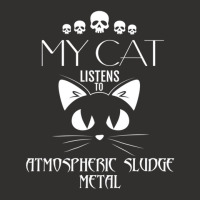 My Cat Listens To Atmospheric Sludge Metal Champion Hoodie | Artistshot