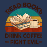 Read Books Drink Coffee Fight Evil Ladies Denim Jacket | Artistshot