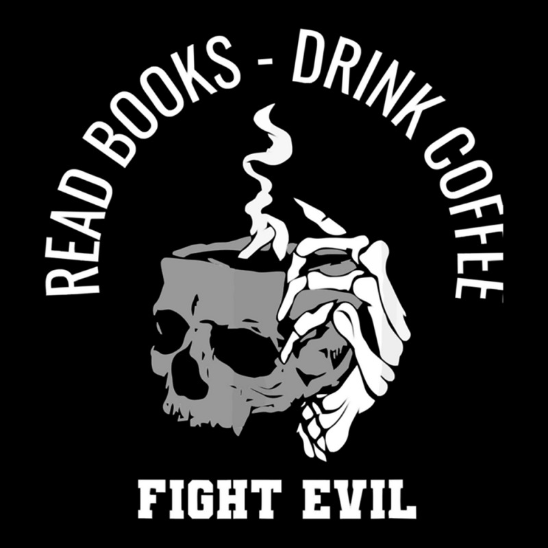 Read Books Drink Coffee Fight Evil Lightweight Hoodie by cm-arts | Artistshot