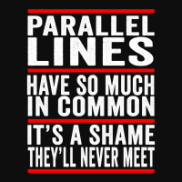 Parallel Lines Have So Much In Common Funny Math Pullover Hoodie Crop Top | Artistshot