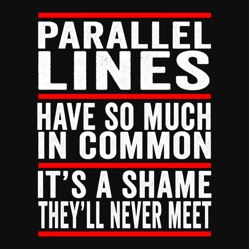 Parallel Lines Have So Much In Common Funny Math Pullover Hoodie Crop Top by cm-arts | Artistshot