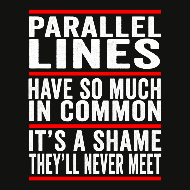 Parallel Lines Have So Much In Common Funny Math Pullover Hoodie Scorecard Crop Tee by cm-arts | Artistshot