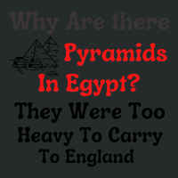 Why Are There Pyramids In Egypt  They Were Too Heavy To Carry To Engla Women's Triblend Scoop T-shirt | Artistshot