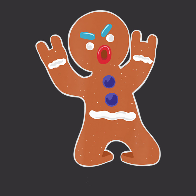 Gingerbread Man Metal Christmas Vintage Hoodie | Artistshot