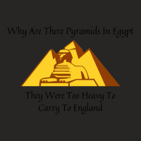 Why Are There Pyramids In Egypt They Were Too Heavy To Carry To Englan Ladies Fitted T-shirt | Artistshot